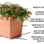 Countryside Tub Planter 18″ – White